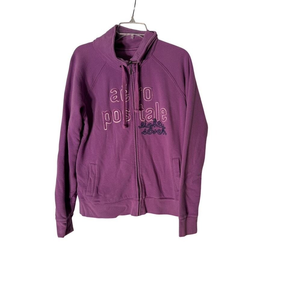 Vintage Aeropostale‎ Purple Hoodie Women's XL